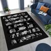 Alfombra Decorativa Rápida y Furiosa X Dominic Art para Dormitorio Sala de Estar Sofá Hogar Felpudo, Alfombrilla de Suelo Grande Antideslizante para Niños