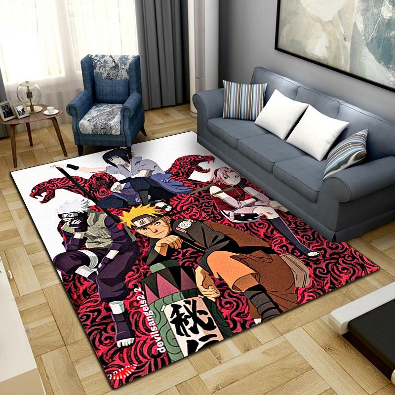Anime-Naruto  Area Carpet for Living Room Bedroom Home Decor Cool Movie Mat Floor Mat -LXR73