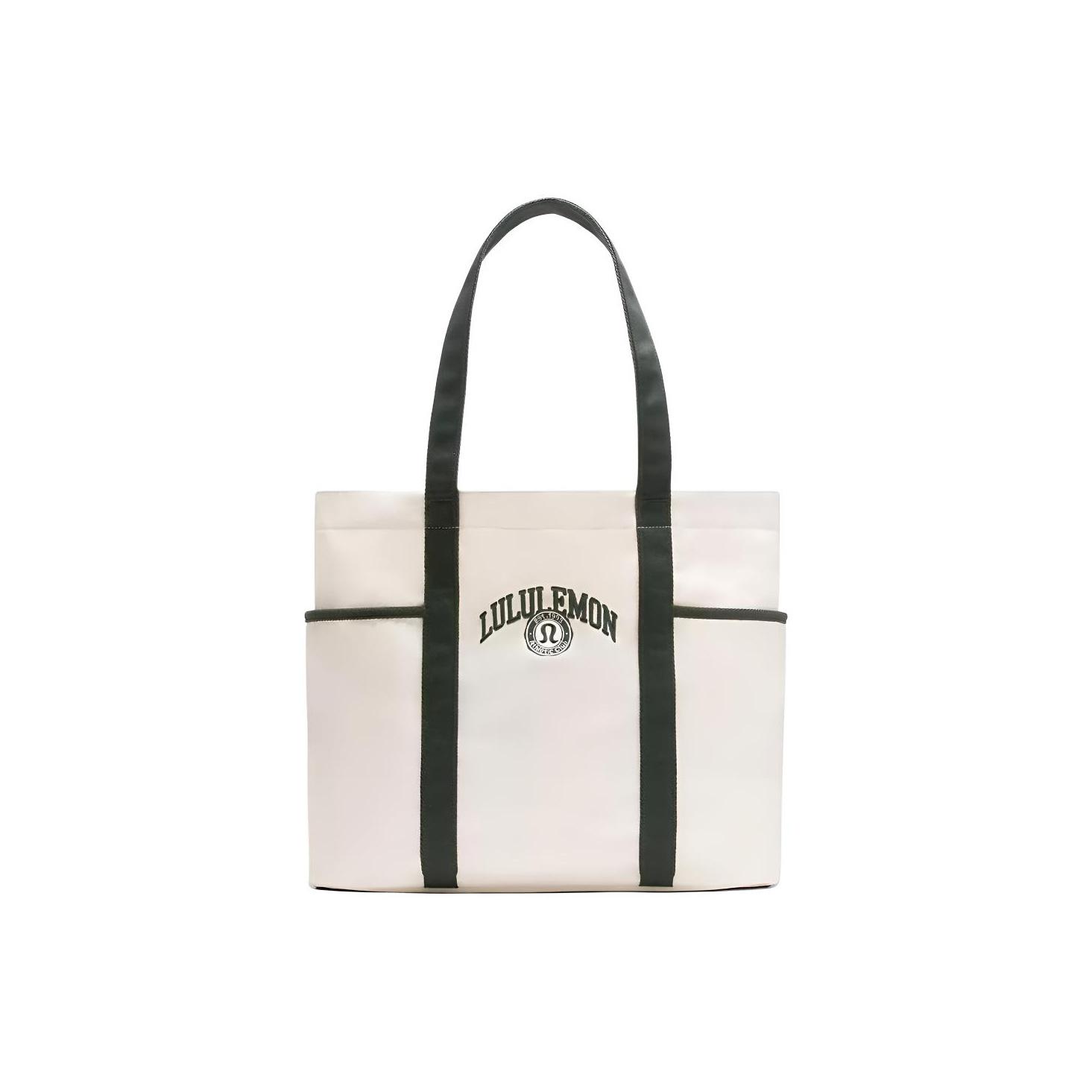 

Lululemon 20L Waterproof Cotton Canvas Fabric Snap Closure Cotton Tote Bag Unisex Tote Bags Natural Rainforest-Green LU9CHRS-071540 Natural & Rainforest Green
