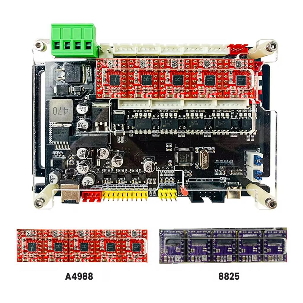 4AXIS Controller MCU32 Bit 32GRBL Stepper Motor Driver XYZA Axis Driver Board Spport 500W Spindle   Milling Machine