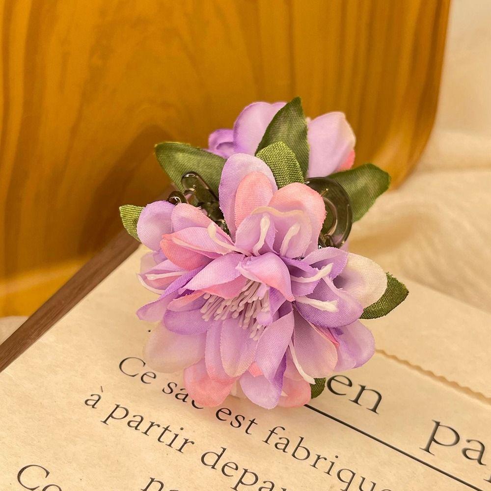 Seaside Flower Hair Clip Cloth Bohemian Style Hair Clip Cute Artificial Flower Hairpin  Beach