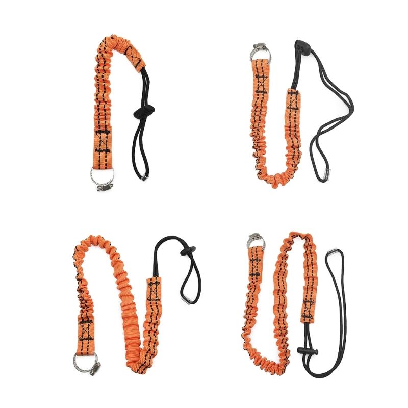 Thicken Tool Lanyard Rope with Fixed Hose Clamps Working Anti-Falling Safety Rope Tool Tethers Lanyard Easy to Use