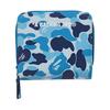 Carteira Curta Quadrada com Estampa Camuflada Unissex Azul Verde Rosa 0ZXSGM001901Q