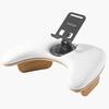 Butterfly Wing Nail Art Hand Rest with Phone Holder - U-Shaped Curved Cushion for Salon Use