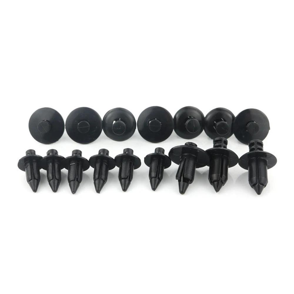 20pcs Universal Motorcycle Push Pin Rivets 6/7/8mm Plastic Fairing Clips Fastener Kit for Honda Yamaha Suzuki Kawasaki Repair