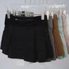 Damen Mid-Waist Nude Kurzer Rock für Sommersport