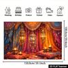 2D Arabian Nights Background Cloth Moroccan Lantern Diwali Candle Tapestry Wall Hanging