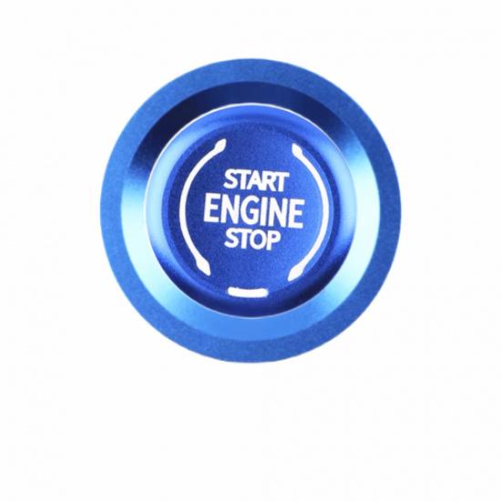 For Chevy Colorado -2025 Engine Push Switch Button Ring Trim Blue