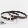 Casual Leather Belt Versatile Trouser Dress Belts Chic Non-Porous Buckle Waistband