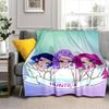1pc HUNTR/X ArtworkCartoon Blanket,Portable Throw for Travel , All-Season Cozy Blanket,Ideal Gift for Christmas, BirthdaysPB072