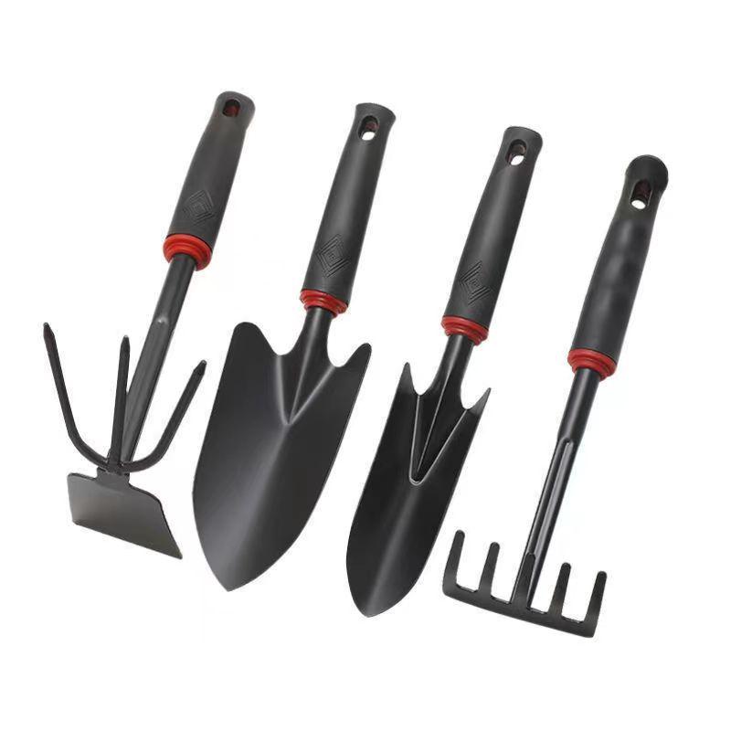Gardening Tool Set: Small Iron Shovel, Rake, Hoe, & Sea Catching Tool for Vegetable & Flower Planting