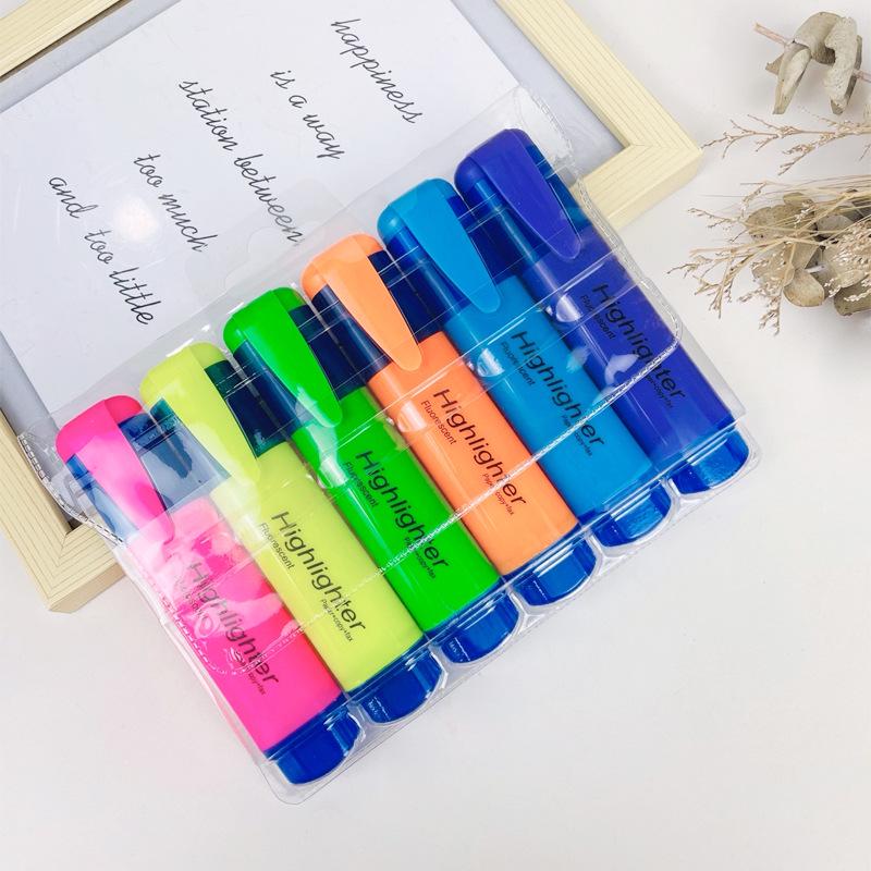 

Fluorescent Highlighter Pen Set: Light Colors for Students & Doodling