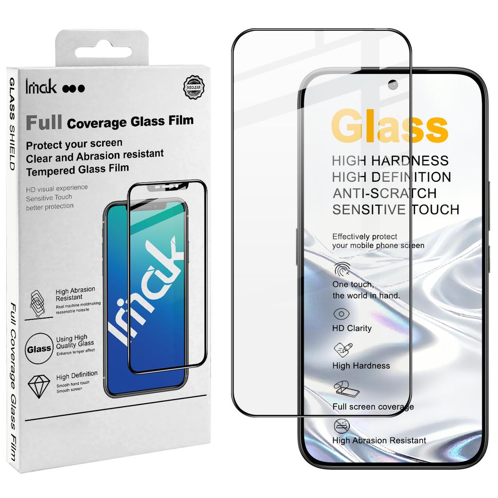For Tecno Camon 50 Glass IMAK Full Coverage Tempered Glass Film Pro+ Series