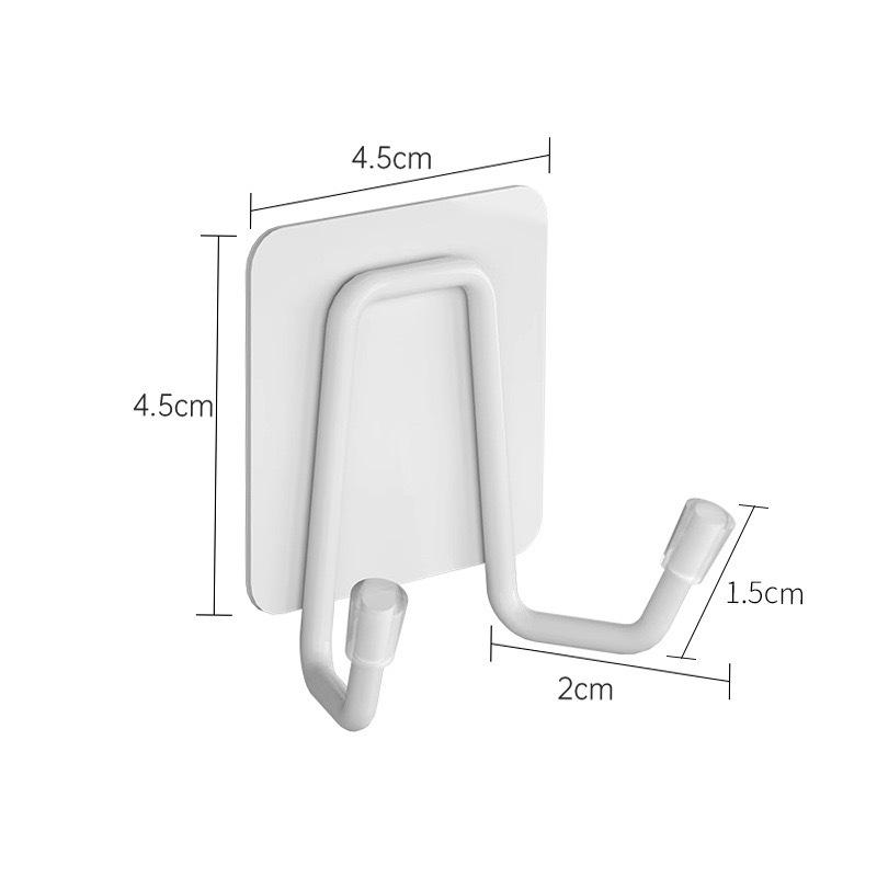 Traceless 304 Stainless Steel Adhesive Hook for Bathroom & Kitchen