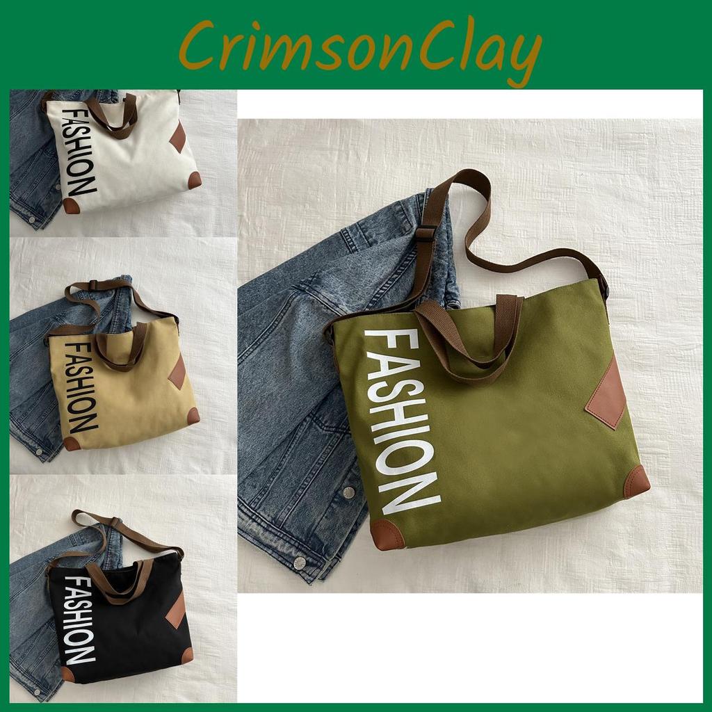 Stylish Japanese Large Capacity Canvas Shoulder Bag For Women Perfect For Daily Commutes And Classes