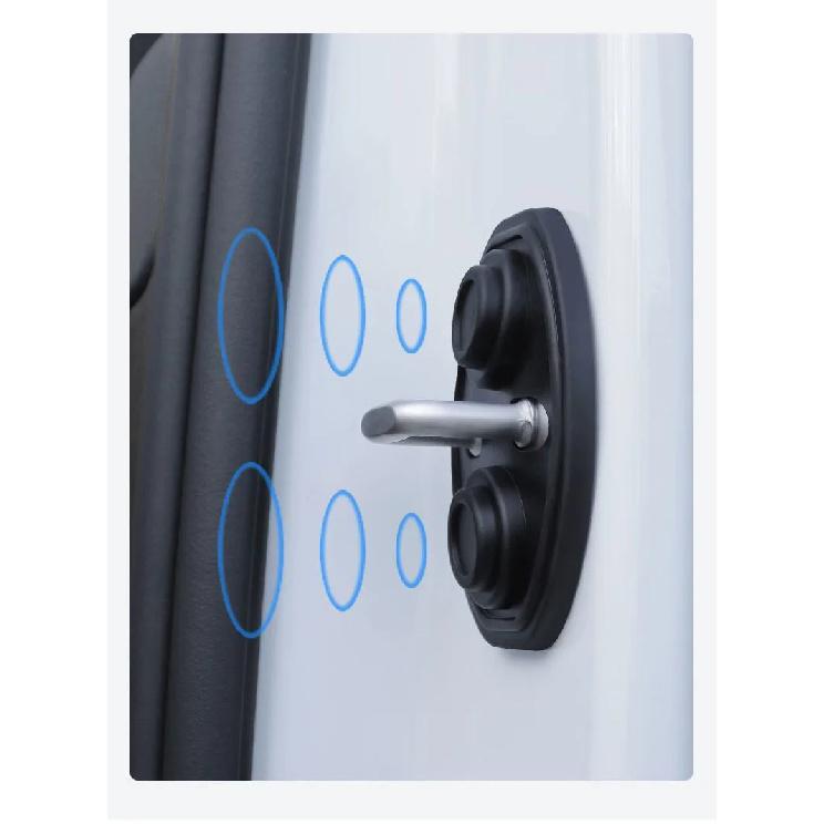 Upgrade Car Door Closing Shockproof Silicone Cushion Mute Shock Absorber Protective Covers Car Door Latch Accessories