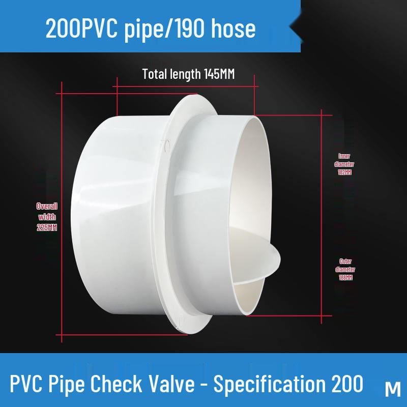 Fresh Air PVC Duct Non-Return Check Valve for Bathroom Ventilation and Exhaust Fan