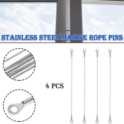4 pièces Acier Inoxydable Porte Armoire Retenue Câble Tressé Limiteur Charnière