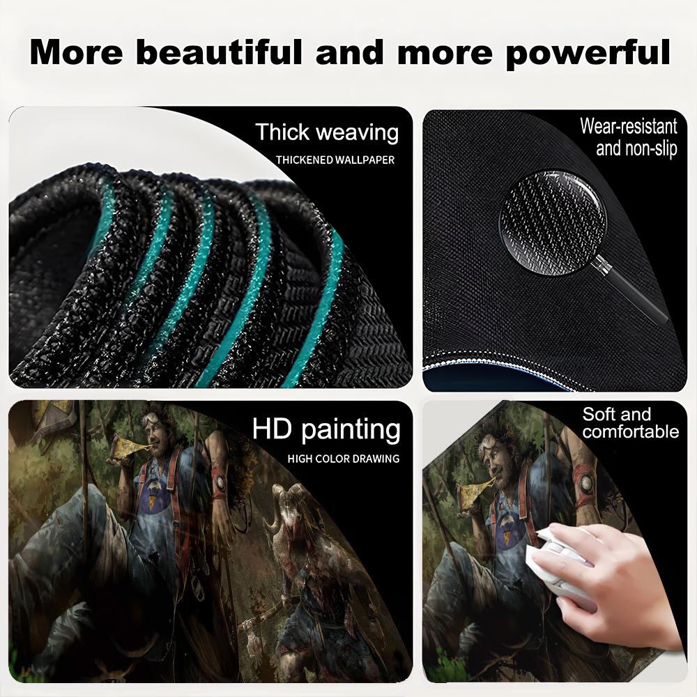 Dead by Daylight game Beautiful patternsOffice Computer Desk Mat Table Keyboard Big Mouse Pad Laptop Cushion Nonslip Decor
