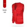 Custom Logo Multi-Pocket Reflective Safety Vest for Photography, Volunteers, and Construction