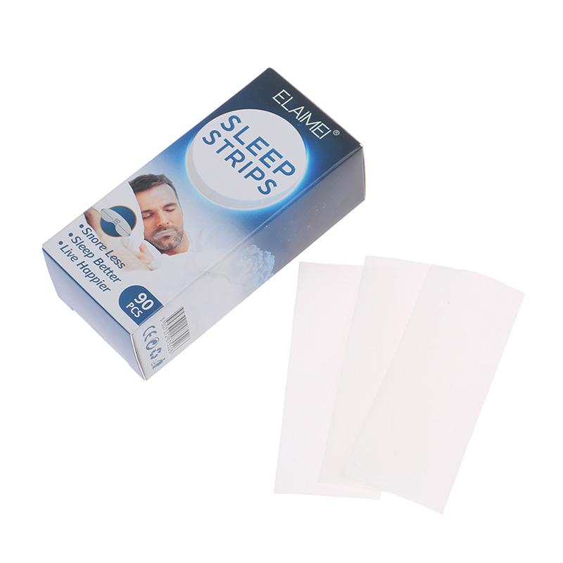 90pcs Anti Snoring Sleep Strips Disposable Mouth Strips Tape Reduce Mouth Dryness Sore Throat Snoring Solution