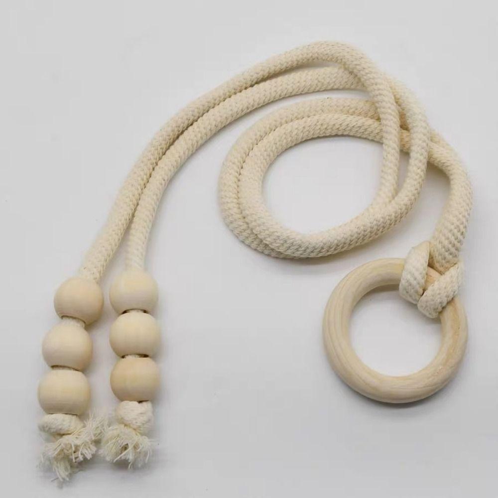 2Pcs Minimalist Macrame Curtain Tiebacks Handcrafted Boho Curtain Tiebacks Farmhouse Decor