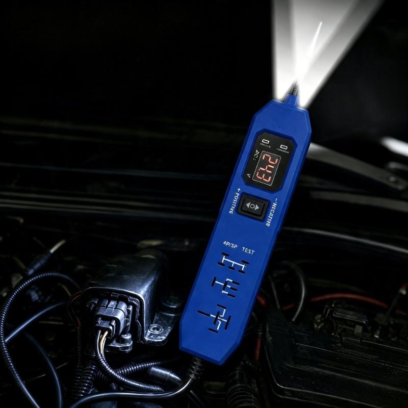 4 Pin 5 Pin Power Circuit Probe Tester with Digital Display for Vehicle Pin Testing, Wiring Service Work and Daily Checks Use