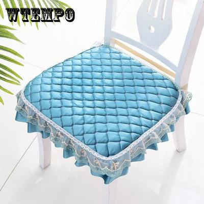 Soft Quilted Chair Cushion Non-slip Stool Cushion Soft Cushion Elastic Band Fixed Chair Cushion Lace Home Decoration