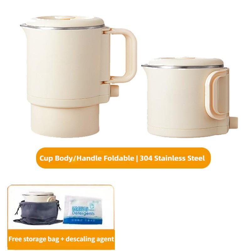 600W Taşınabilir Çok Fonksiyonlu Katlanabilir Kettle Açık Hava Seyahat Elektrotermal Bardak Yurt Hanede Anında Noodle Tenceresi