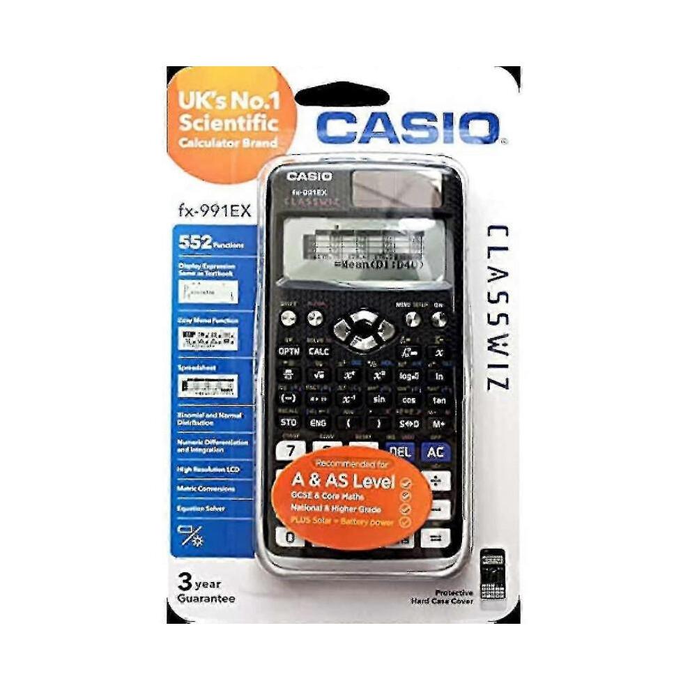 Casio Fx-991ex Fortgeschrittener Ingenieurwissenschaftlicher Taschenrechner (UK-Version) Schwarz