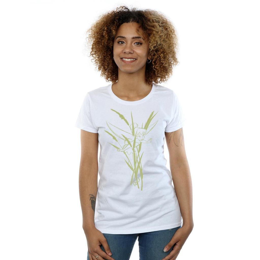 Disney Womens/Ladies Tinkerbell Nature Cotton T-Shirt