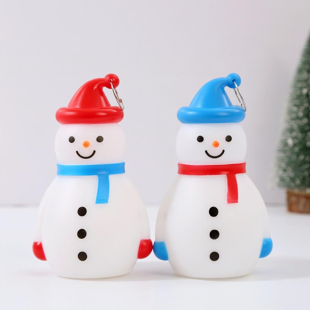 Battery Powered Christmas Snowman Lights Luminescence Xmas Tree Hanging Lights  Home Decor