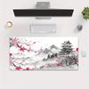 Japanese Mount Fuji Cherry Blossom Gaming Mouse Pad Extended Non Slip Mat Smooth Edges For Gamers Office Home Wireless Mouse