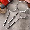 3Pcs Sieve Spoon Durable Fine Mesh Stainless Steel Oil Filter Spoon Sturdy Long-lasting Strainer for Home Kitchen