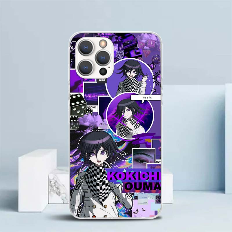 Danganronpa Kokichi Ouma Soft Cover for iPhone 16 17 Air 15 14 Pro Max 16E Phone Case 13 Mini 12 11 7 SE 8 Print Pattern Fit Cas