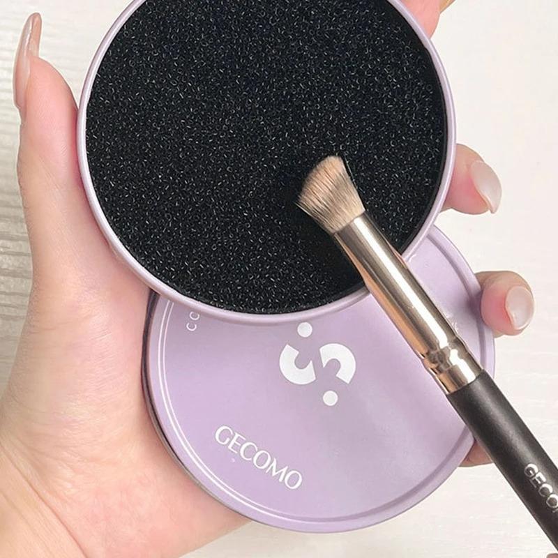 Makyaj Fırçası Temizleme Kutusu Hızlı Temizleme Süngeri Far Fırçaları Kuru Temizleyici Kozmetik Yıkama Temizleme Tozu Aleti Makyaj Aksesuarları