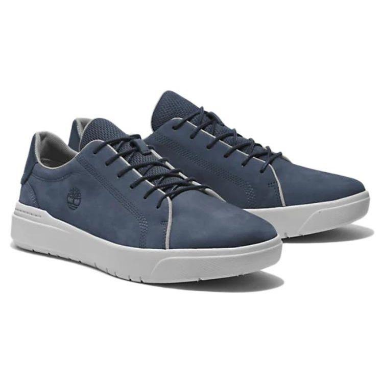 Timberland Seneca Bay Suede Casual Slip-Resistant Shock-Absorbing Durable Support Low-Top Sneakers Men sneakers Navy-Blue A5S9Z019