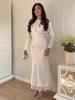 Spring 2026 Women's Solid Satin Long Sleeve Top & Skirt Set