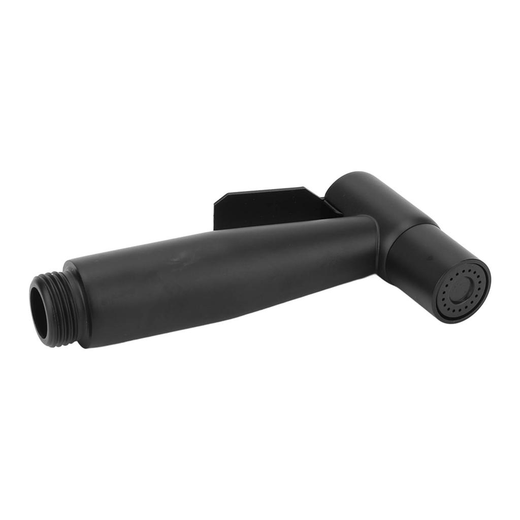 Black 304 Stainless Steel Handheld Pressurized Sprayer with 1.2m Hose and Wall Hook for Toilet