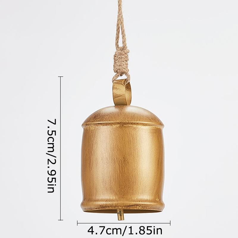 

1 шт. Винтажный металлический джутовый колокольчик Декор Вечная реликвия Деревенский Рождественский коровьи колокольчики Атмосферостойкий 4.7*7.5cm