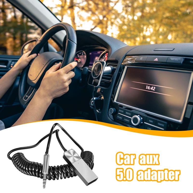 Wireless Auxiliary Adapter For Car Car Wireless Radio Transmitter Handsfree Calling Music Player Plug And Play Hi-Fi Sound