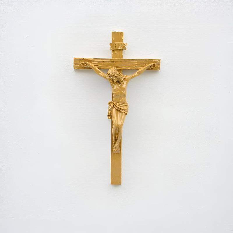 Easter Cross Home Office Desktop Resin Ornaments Holiday Decoration Resin Crafts