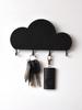 1pc Cloud Design Home Key Holder Wall Entryway Storage Rack, Hanging Hook Organizer, Decorative Item For Living Room, No-Drill