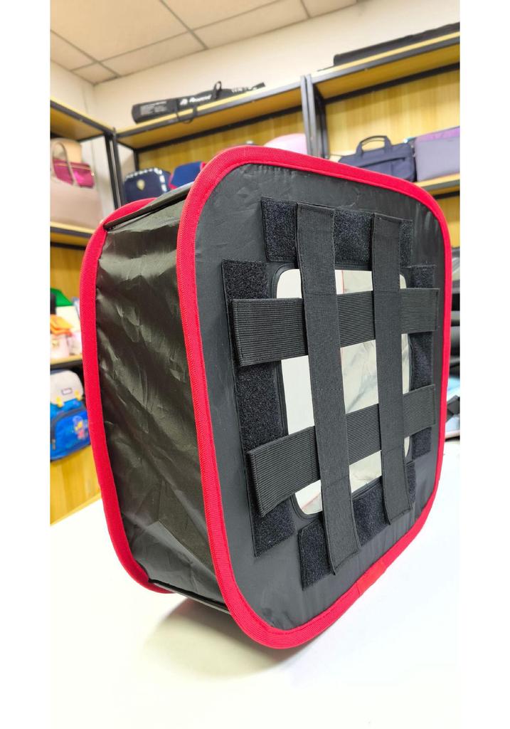 41CM LED Portable Photography Softbox with Black & Red Edge, Lightweight Honeycomb Reflector