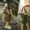 Durable Multi-functional Portable Waterproof Collapsible Sink Bucket Travel Basin Camping Hiking Tools Storage Bucket 10L