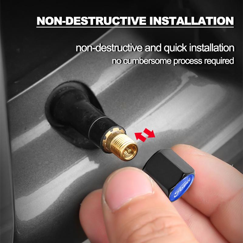 Cap Ventil Anvelopă Auto Capac Tulpina Roată cu Breloc Cheie cu Cheie Pentru Ford Focus Mondeo Kuga Fiesta MK7 Escort Explorer Edge 2 4 MK2 MK4