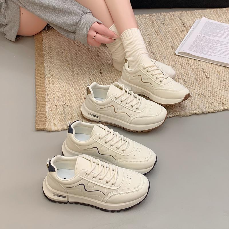 New 2025 Summer Women s Casual Shoes Lightweight Breathable Mesh Sports Shoes Thick Sole Versatile Style Rubber Upper Material 35 хаки 3098₽