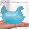 Cute Plastic Clear Hen On Nest Covered Candy Dish Dessert Plate Desktop Easter Christmas Decors Farmhouses Ornament