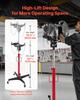 Hydraulic Transmission Jack, 1100 Lbs / 0.5 Ton Lifting Capacity Telescoping Transmission Jack with Foot Pedal, 360° Swivel Wheel, 127-202 Cm High
