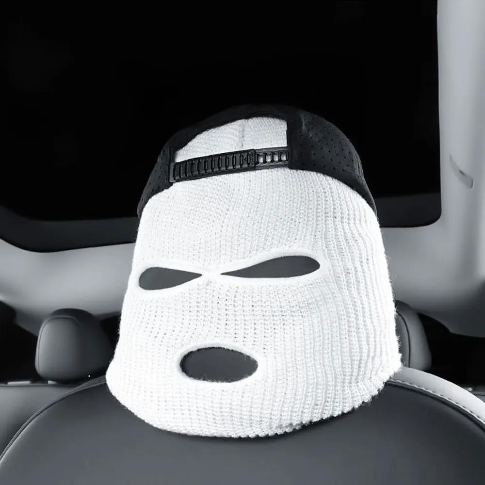 ISGTDRM Suitable For Tesla Model Y 3 Car Seat Cover Personalized Fun Hat Interior Modification Sentinel Mode Motorcycle Headgear